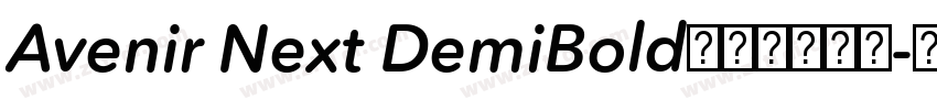 Avenir Next DemiBold字体免费下载字体转换